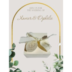 Contenants à dragées pour mariage - Boîtes à dragées personnalisées.